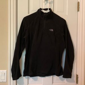 North Face Quarter Zip Fleece Jacket - Size S